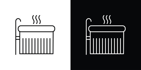 Hot tub icons pack suitable for web and infographics
