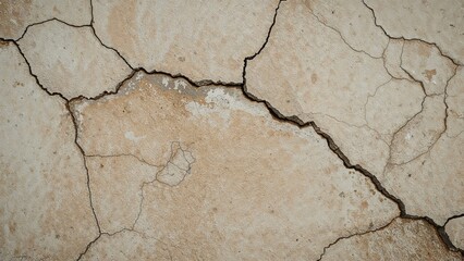 Obraz premium Building wall surface featuring crack patterns