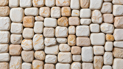 Elegant Beige and White Stone Wall Texture Background with Natural Marble Details for Interior and Exterior Design