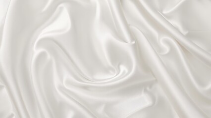 Obraz premium Exclusive background pictures with a clean and minimalistic look. Soft, flowing white cloth crafts a tranquil setting.