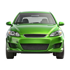 Naklejka premium car front view isolated on transparent white background, clipping path