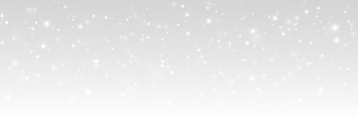 Christmas lights in PNG format. Bokeh, snowflakes, twinkling dust, white sparkling confetti, transparent glowing lights for a festive background, and vector illustrations for the holidays.