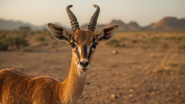 Detailed View of a Gerenuk