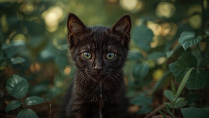 Image capturing a baby cat