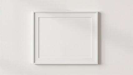 Framed empty paper sheet poster layout