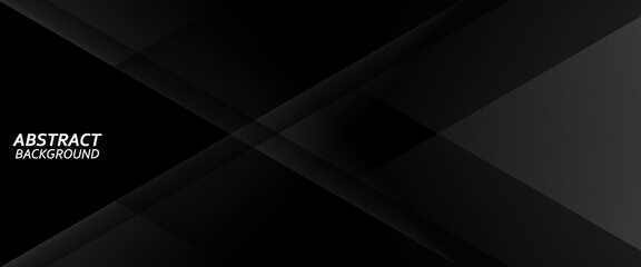 Modern Black Abstract Background with Diagonal Gradient Lines