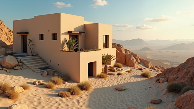 typical expample of arabian architecture, housing, Jibreen (Jabrin), Oman, Middle East
