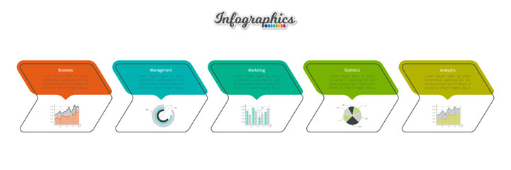 Infographic timeline template can be used for chart, diagram, web design, presentation, advertising, history