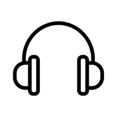 headphones line icon
