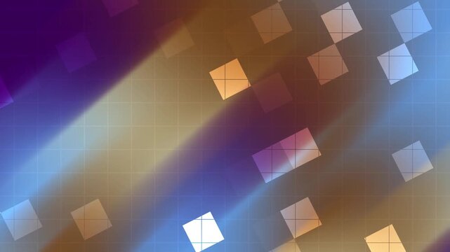 Abstracts Blink Square Dynamic squares animation with smooth color transitions and grid background for modern presentations
