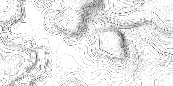 Topographic map of a mountainous region (1)