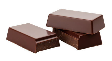 Isolated Chocolate Blocks