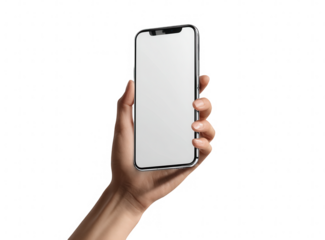 Hand holding a blank smartphone (29)