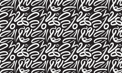 Abstract Graffiti Seamless Pattern