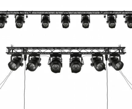 Illuminating Possibilities, Sleek Modern Stage Lighting System Ready to Enhance Performances and Productions