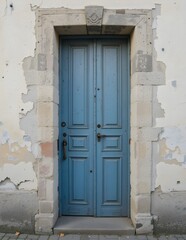 old blue door