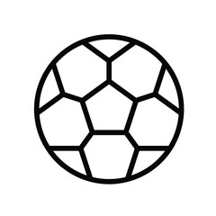 Obraz premium Simple Black and White Illustration of a Classic Soccer Ball Design