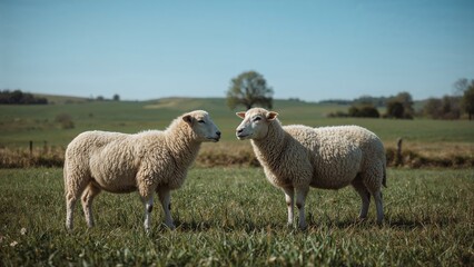 Obraz premium Sheep having a discussion