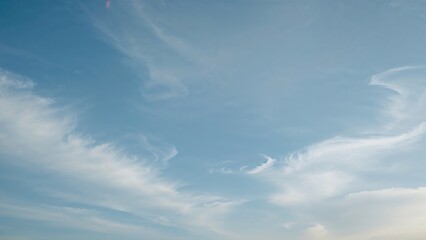 Abstract Landscape Featuring Blue Sky and Clouds