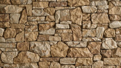 Construction using natural stone blocks