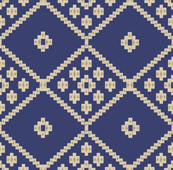 Obraz premium seamless knitted pattern