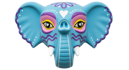 Isolated Decorative Elephant Head