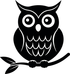 owl sitting on branch
