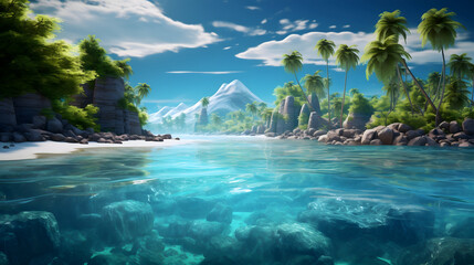 tropical island in thailand