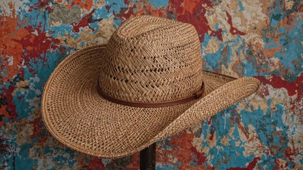 Traditional rattan headwear made by local craftsmen