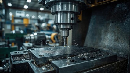 Industrial production of metal parts through milling and mechanical turning techniques