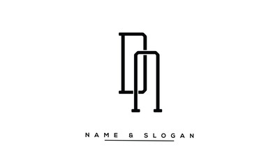 ND, DN Abstract Letters Logo Monogram