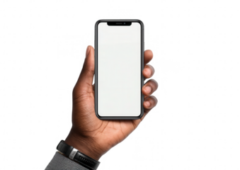 Hand holding a smartphone