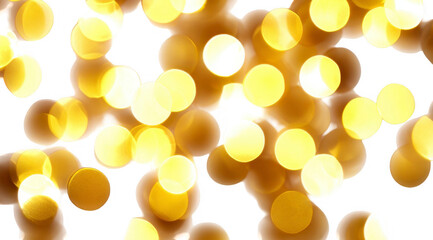 Golden bokeh lights against black