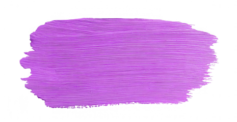 Oval, vibrant purple paint stroke