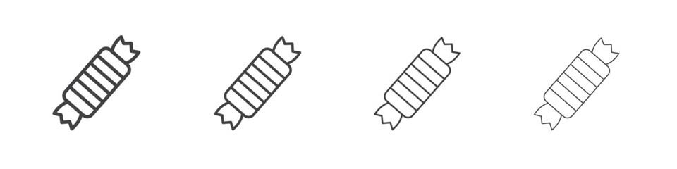 Candy-sweet icon vector collection, illustration logo template in trendy thin line editable strokes style.