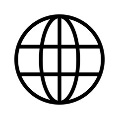 globe line icon