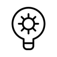 Obraz premium light bulb line icon