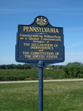 Schild auf Englisch "Pennsylvania"