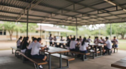 Blurred View Of A Children'S Hospital Operating Room With Cartoon Animals On Walls, Blurred Background