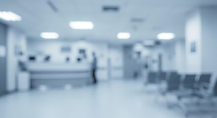 Blurred View Of A Medical Waiting Area, Blurred Background