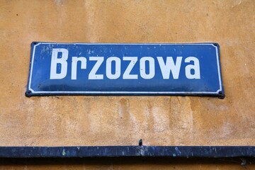 Obraz premium Brzozowa Street in Warsaw Old Town