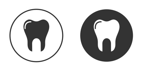 Teeth icon in glyph style for web Design. UI UX icons