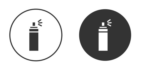 Spray can icon in glyph style for web Design. UI UX icons