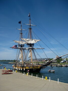 Die US Brigg Niagara im Lake Erie Museum