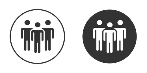 people icon in glyph style for web Design. UI UX icons