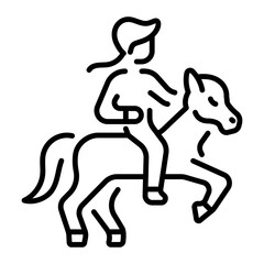 A linear style icon representing sagittarius
