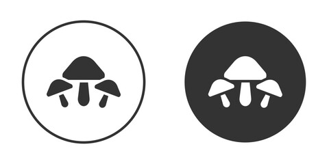 Mushroom icon in glyph style for web Design. UI UX icons