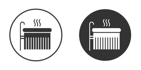 Hot tub icon in glyph style for web Design. UI UX icons
