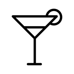 cocktail line icon