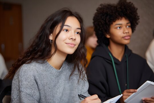 Students join a wellness workshop for school adaptation Generative AI